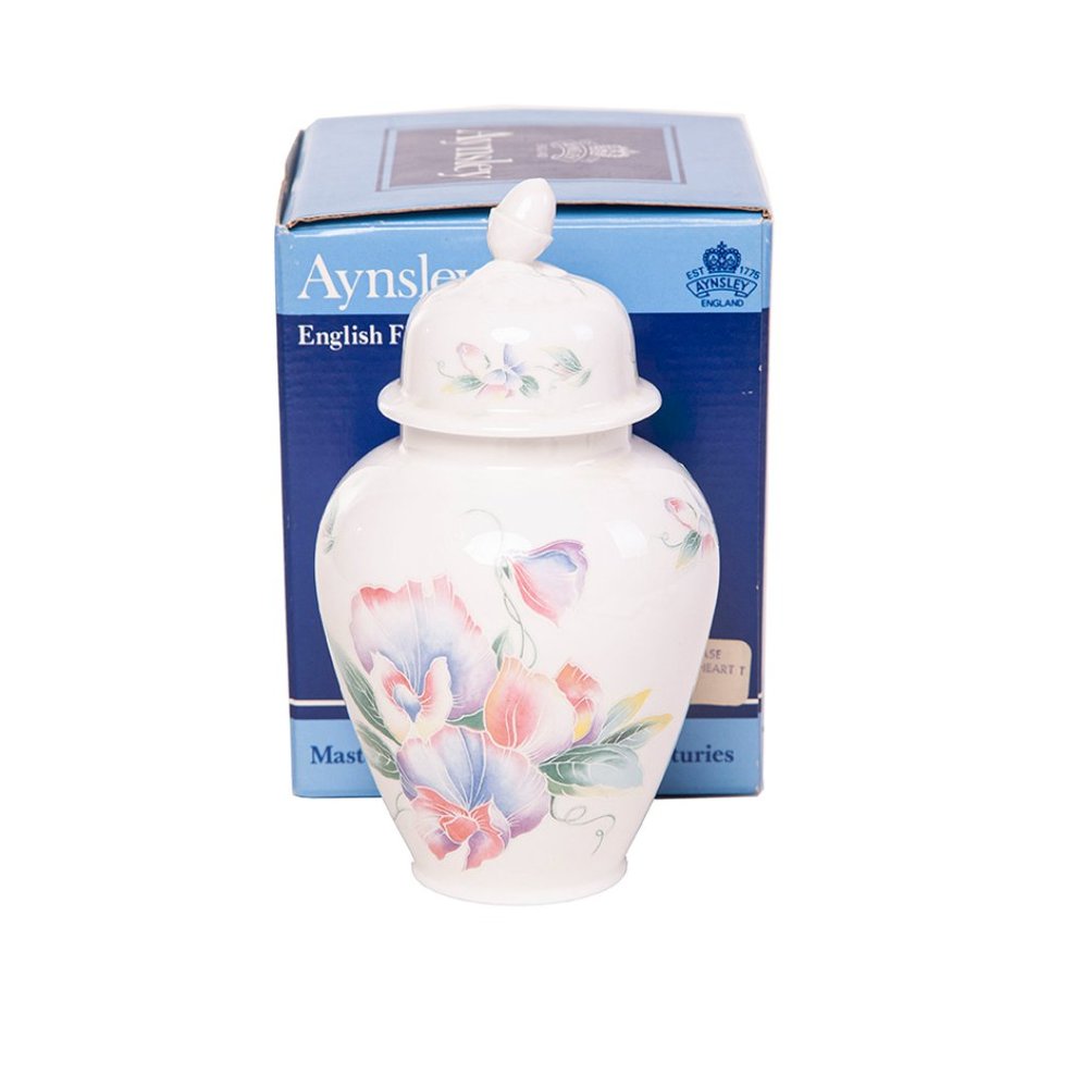 New Aynsley Little Sweetheart Oak Vase Ginger Jar
